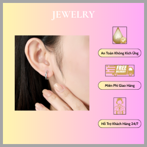 Bông Tai Bạc Hàn Quốc – Nhỏ Gọn,  Đeo Hằng Ngày