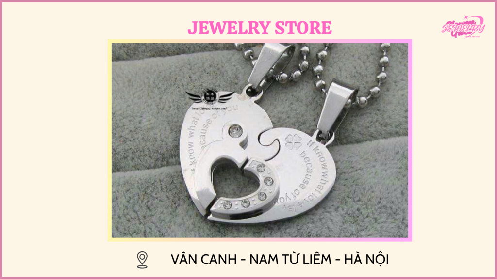 mặt dây chuyền đôi khắc tên tình yêu