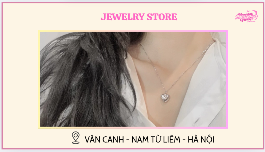Dây chuyền trái tim mở nắp