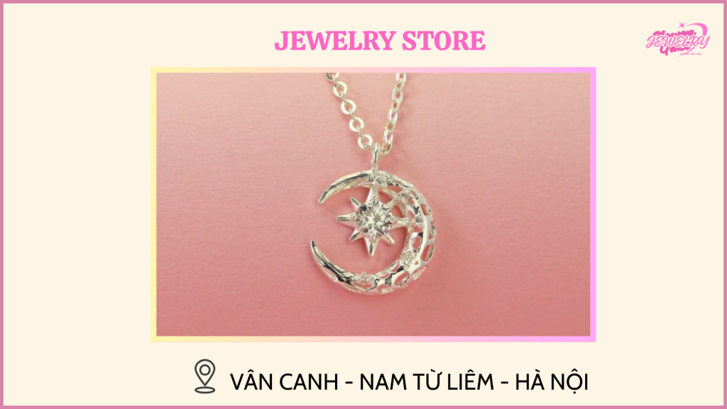 mặt dây chuyền mặt trăng đá tự nhiên