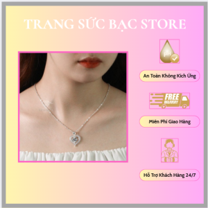 Dây chuyền bạc trái tim DC01