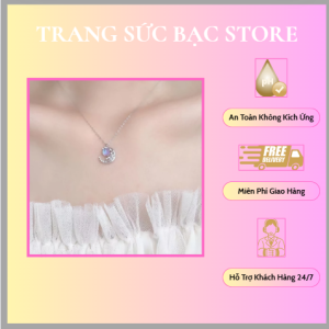 Dây chuyền bạc nữ mặt trăng DC05