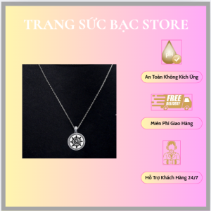 Dây chuyền bạc mặt trời – mặt trăng