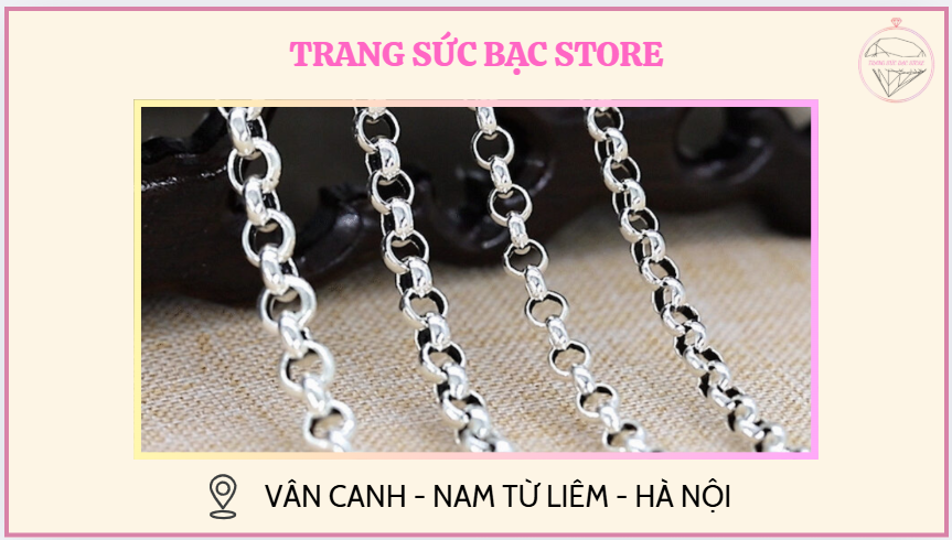Dây chuyền bạc nam sợi to