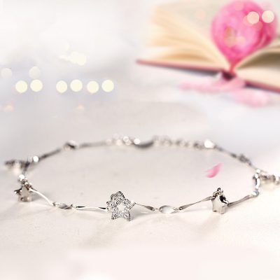 Lắc chân bạc thời trang hình Ngôi Sao Tinh Tế - Hình ảnh 6