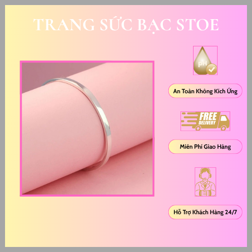 lăc tay bạc nữ dạng kiềng trơn