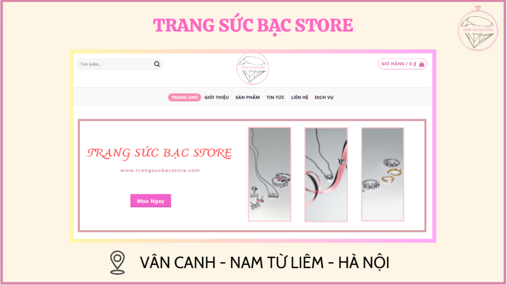shop bán bông tai bạc đẹp